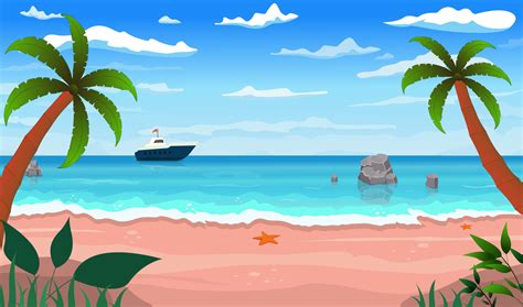 Whimsical & Fun: Cartoon Beaches & Creatures
