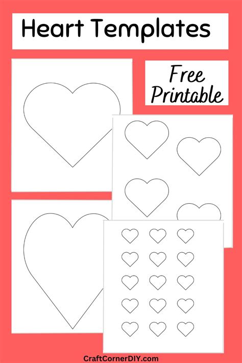 Whimsical & Playful Printable Hearts for Every Occasion
