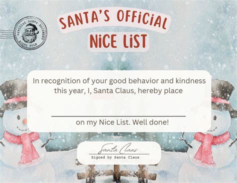 Whimsical & Themed Santa List Designs