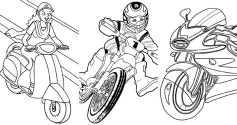 Whimsical Wheels: Cartoon & Fantasy Motorcycle Coloring Pages