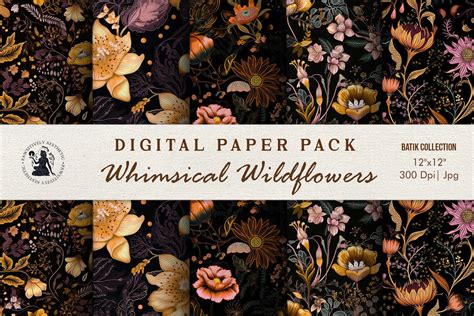 Whimsical Wildflowers: Folk Art & Storytelling Floral Patterns