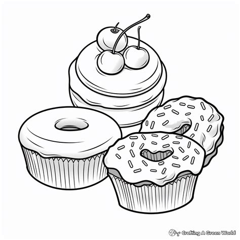 Whimsical Worlds: Anthropomorphic & Playful Food Art Coloring Pages Free Printable