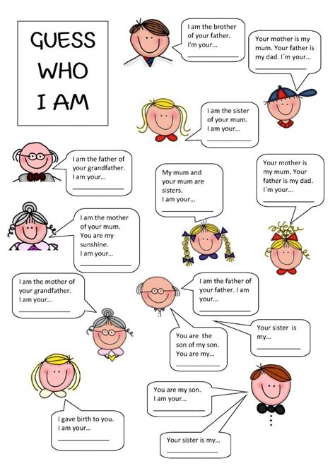 "Who Am I?" Family Member Trivia: A Personal Touch