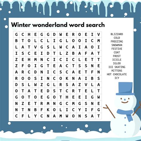 βοΈ Winter Wonderland Word Searches (Non-Denominational)