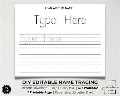 Your Custom Tool: Blank & Customizable Printables