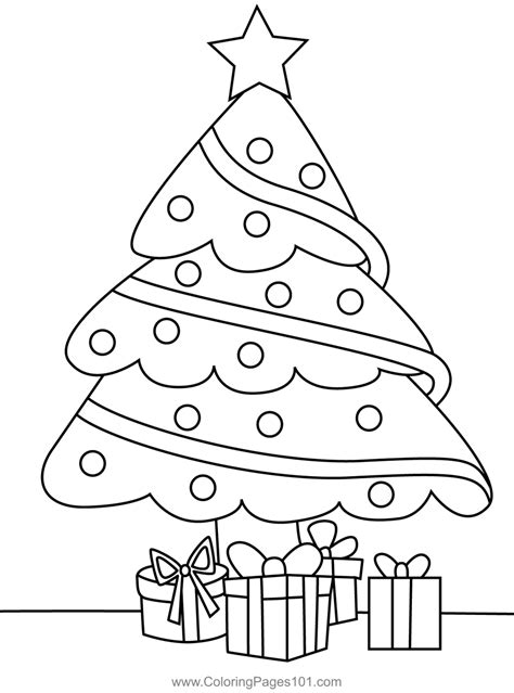 Your Forest of Festive Designs: Categorized Coloring Pages Christmas Tree Printable