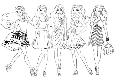 Your Go-To Categories for Free Printable Barbie Colouring Pages
