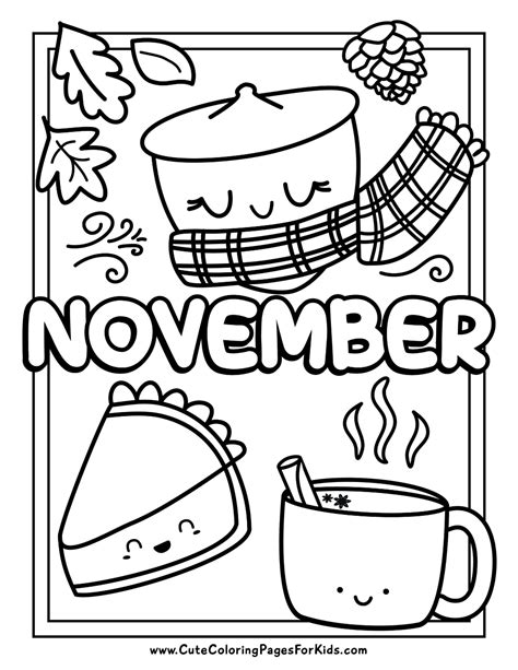 Your Go-To Categories for Printable November Coloring Pages