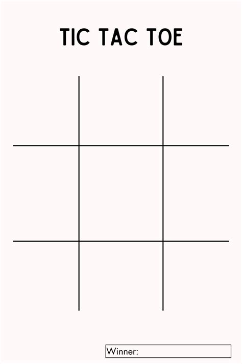 Your Go-To Categories for Printable Tic Tac Toe Perfection