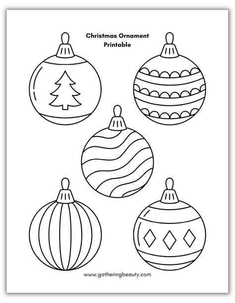 Your Go-To Categories for Stunning Ornament Printable Templates