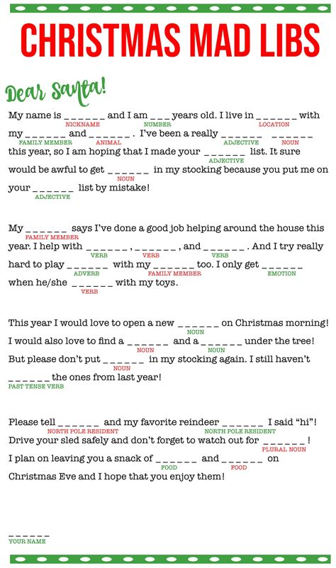 Your Go-To Guide for "Christmas Mad Libs Printable" Adventures