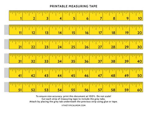 Your Instant Measurement Solution: Diverse Uses for a Printable Tape Measure