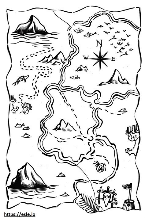 Your Ocean Coloring Sheet Treasure Map: Categories to Explore