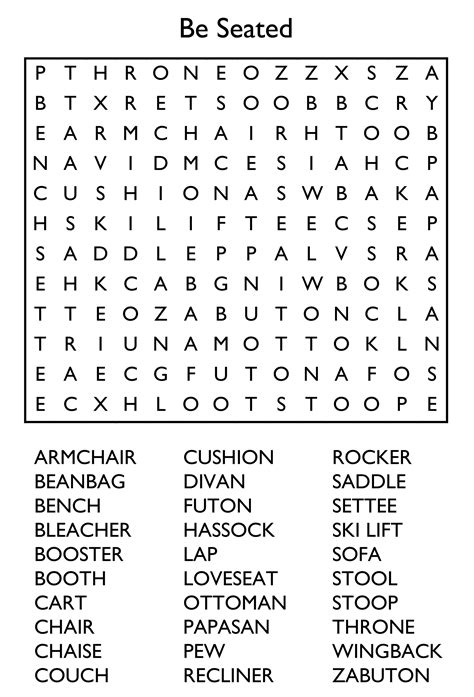 Your Perfect Puzzle Match: Categories of Large Print Word Searches