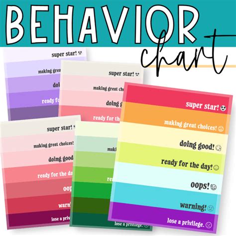 Your Toolkit for Transformation: Diverse Printable Behavior Charts