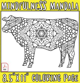 Zen Cows: Mandalas & Intricate Patterns: For Mindful Coloring