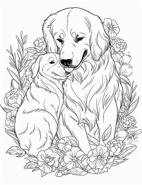 Zen Pups & Stress-Free Strokes: Detailed Puppy Coloring Sheets for Adults
