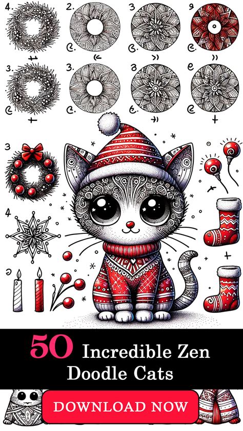 Zen & Purr-fection: Intricate Kitten Designs for Adults (and Older Kids)